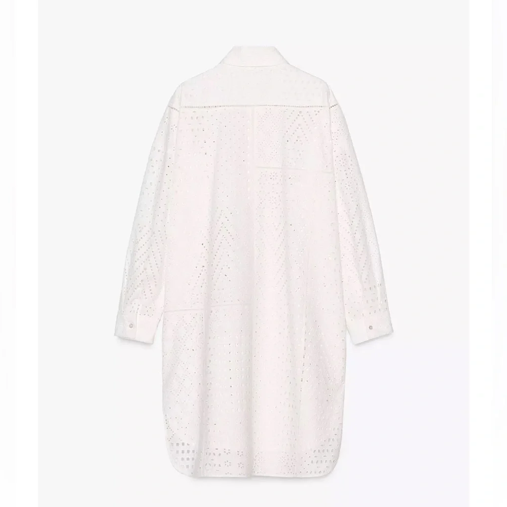 Zara ZW Collection Embroidered Eyelet Dress - Picture 9 of 11